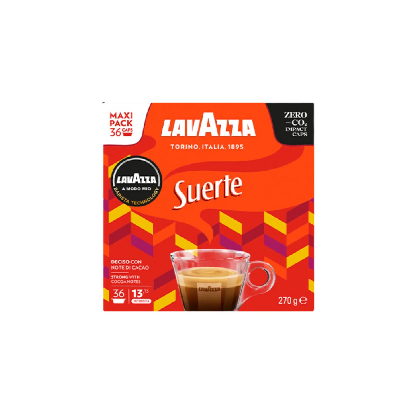 Lavazza AMM - Espresso Suerte x36 Capsules ITALIAN COFFEE
